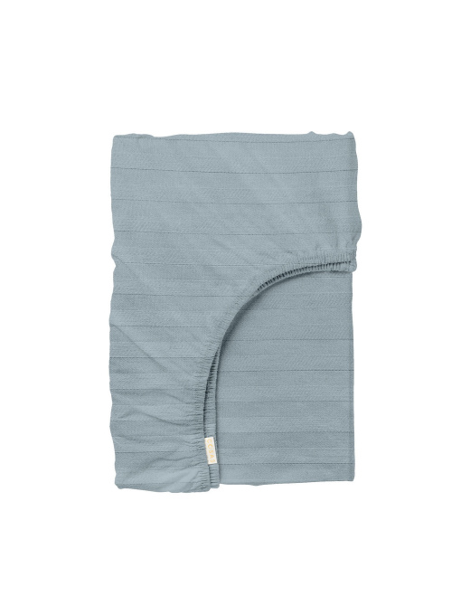 Простынь на резинке страйп сатин CASHMERE Cosas модель StrSatin_52Cashmere_60х120х12 Фото