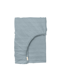 Простирадло на резинці страйп сатин CASHMERE Cosas модель StrSatin_52Cashmere_60х120х12 Фото