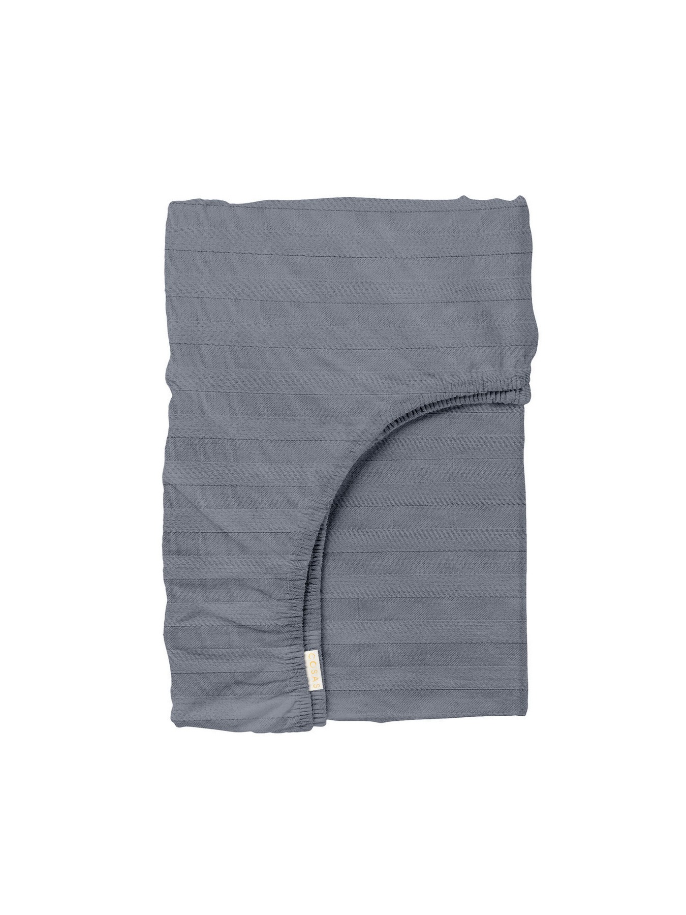 Простирадло на резинці страйп сатин STEEL Cosas модель StrSatin_53Steel_60х120х12 Фото