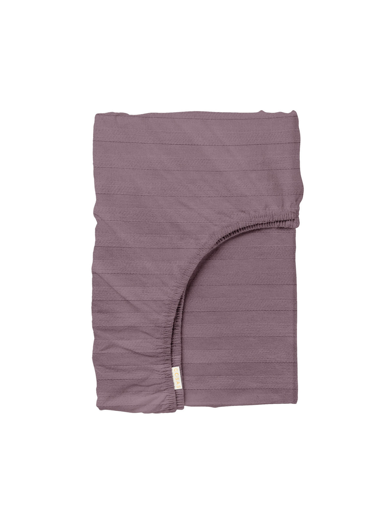 Простынь на резинке страйп сатин GRAPE Cosas модель StrSatin_56Grape_60х120х12 Фото