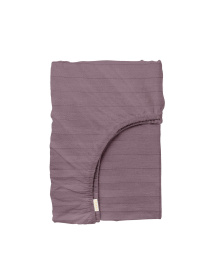 Простынь на резинке страйп сатин GRAPE Cosas модель StrSatin_56Grape_60х120х12 Простынь на резинке страйп сатин GRAPE Cosas модель StrSatin_56Grape_60х120х12 Фото