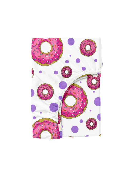 Простирадло на резинці ранфорс SWEET DONUT Cosas модель SweetDonut_120 Фото
