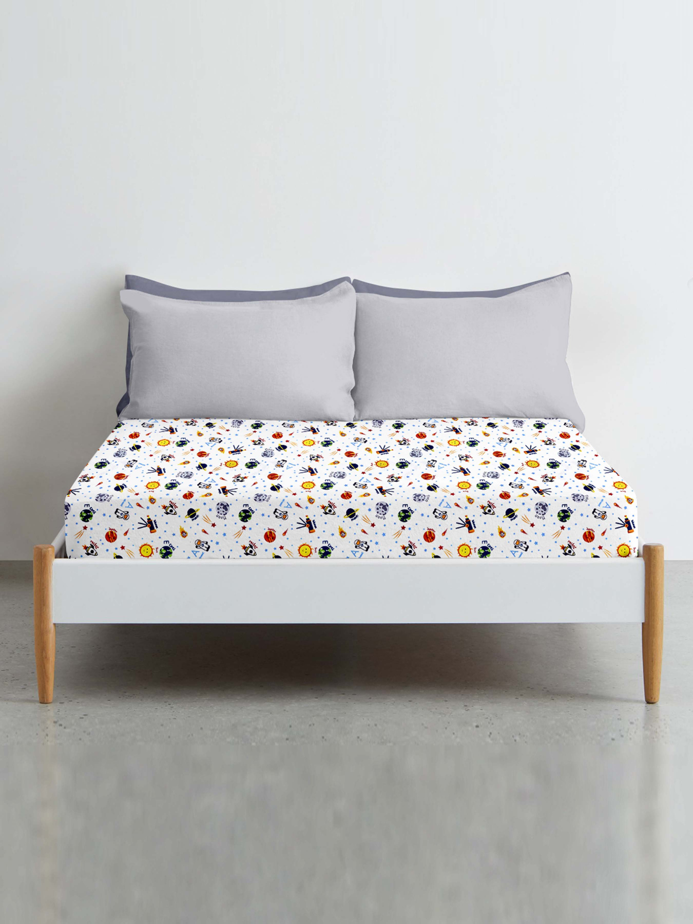 Простирадло на резинці ранфорс TELESCOPE WHITE Cosas модель TelescopeWhite_120 Фото