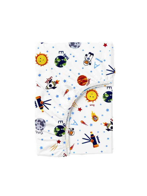 Простынь на резинке ранфорс TELESCOPE WHITE Cosas модель TelescopeWhite_120 Фото