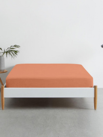 Простирадло на резинці ранфорс AMBER Cosas модель Terrakot75_120x200x20 Простирадло на резинці ранфорс AMBER Cosas модель Terrakot75_120x200x20 Фото