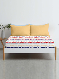 Простынь на резинке ранфорс WAVY LINES Cosas модель WavyLinesRedBlue_120 Простынь на резинке ранфорс WAVY LINES Cosas модель WavyLinesRedBlue_120 Фото