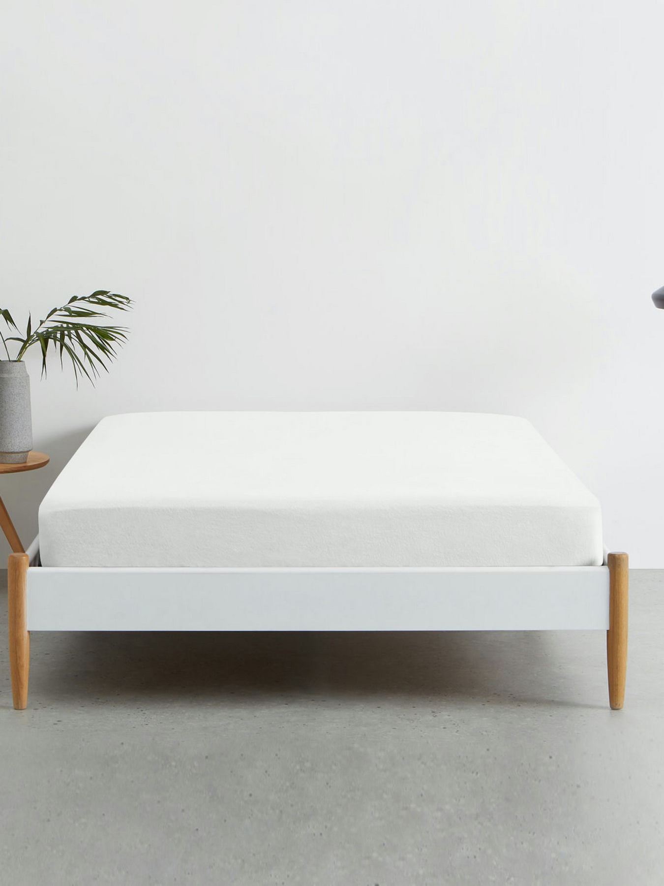 Простирадло на резинці ранфорс SNOW Cosas модель White01_120x200x20 Фото