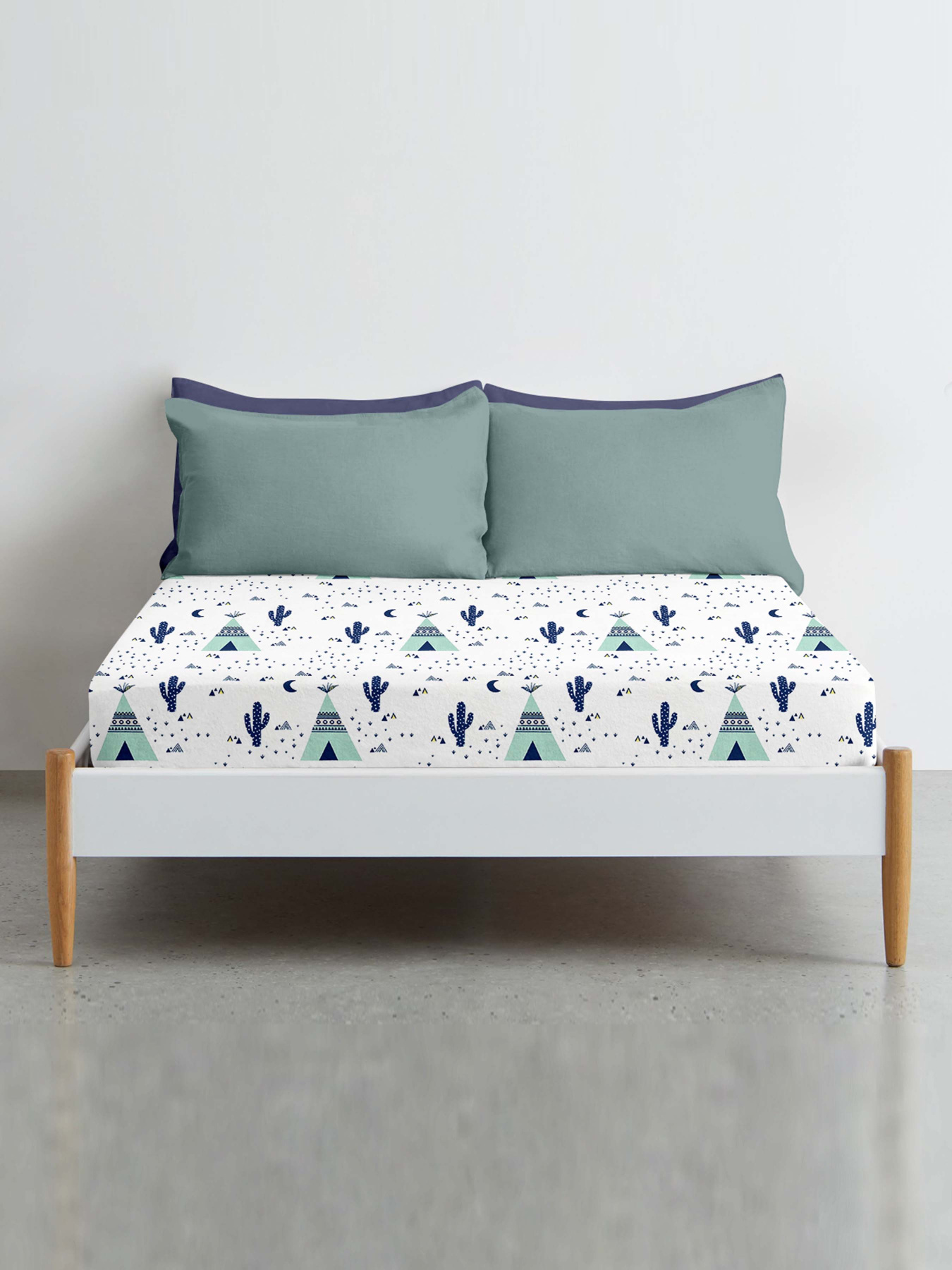 Простирадло на резинці ранфорс WIGWAM CACTUS Cosas модель WigwamCactus_120 Фото