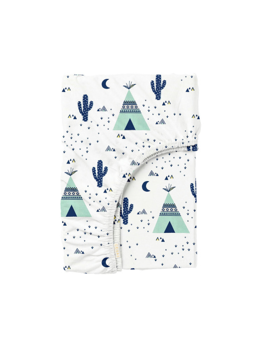 Простирадло на резинці ранфорс WIGWAM CACTUS Cosas модель WigwamCactus_120 Фото