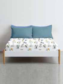 Простирадло на резинці ранфорс WIGWAM FOREST Cosas модель WigwamForest_120 Фото