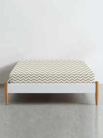 Простирадло на резинці ранфорс BISCUIT ZIGAZAG Cosas модель ZigQuartz-5032_120 Фото