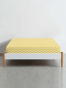 Простынь на резинке ранфорс YELLOW ZIGZAG Cosas модель ZigYellow-5040_120 Фото