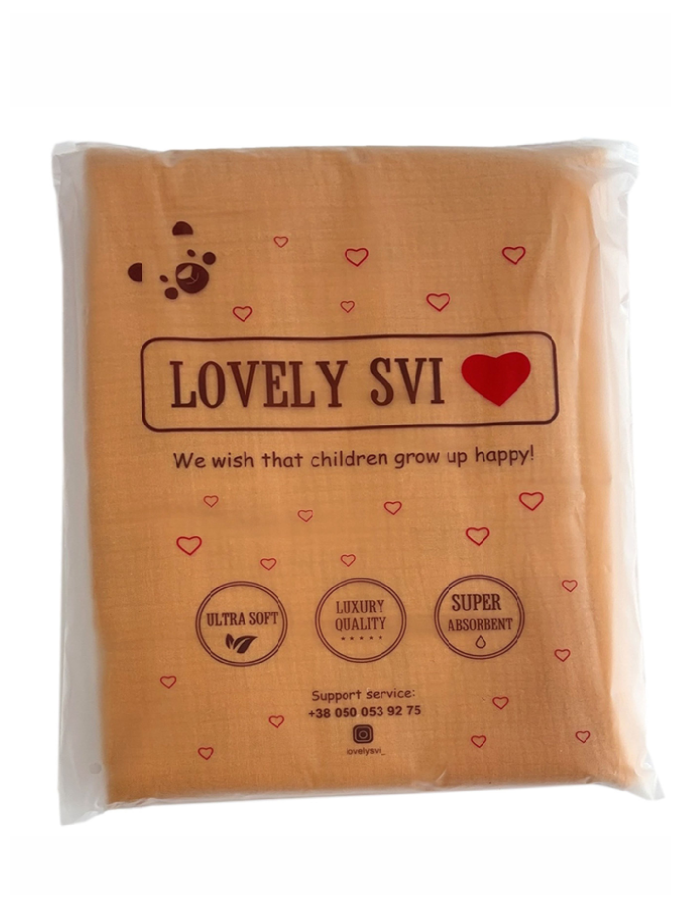 Плед Детский  Хлопок Муслин  - двухсторонний - Желтый Lovely Svi  модель 301253 Фото