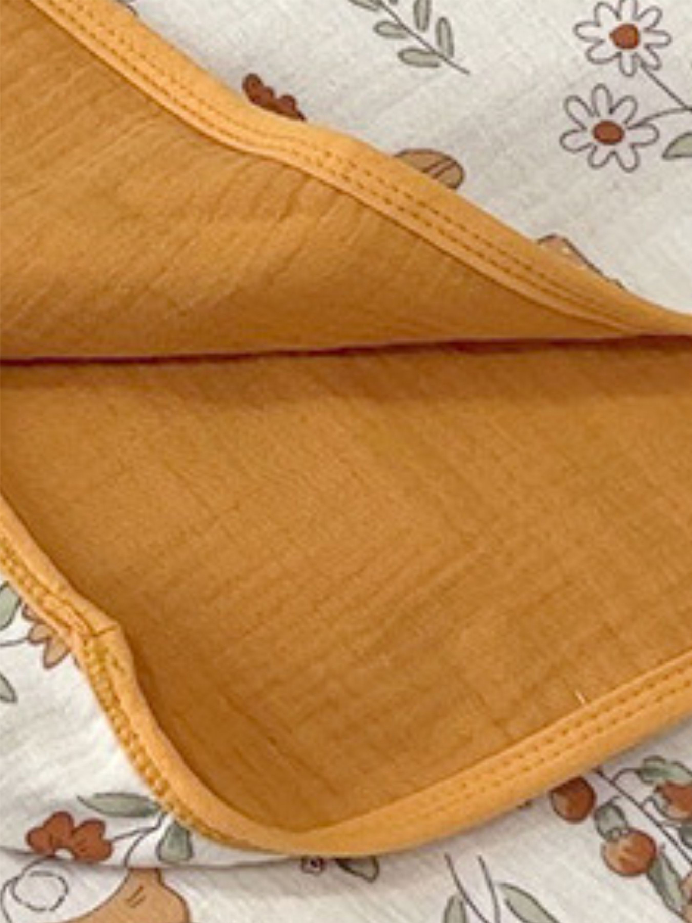 Плед Дитячий Бавовна Муслін  - двосторонній - Жовтий Lovely Svi  модель 301253 Фото