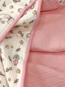 Плед Детский  Хлопок Муслин  - двухсторонний - Розовый Lovely Svi  модель 601254 Фото