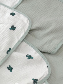 Плед Детский  Хлопок Муслин  - двухсторонний - Зеленый Lovely Svi  модель 501257 Фото