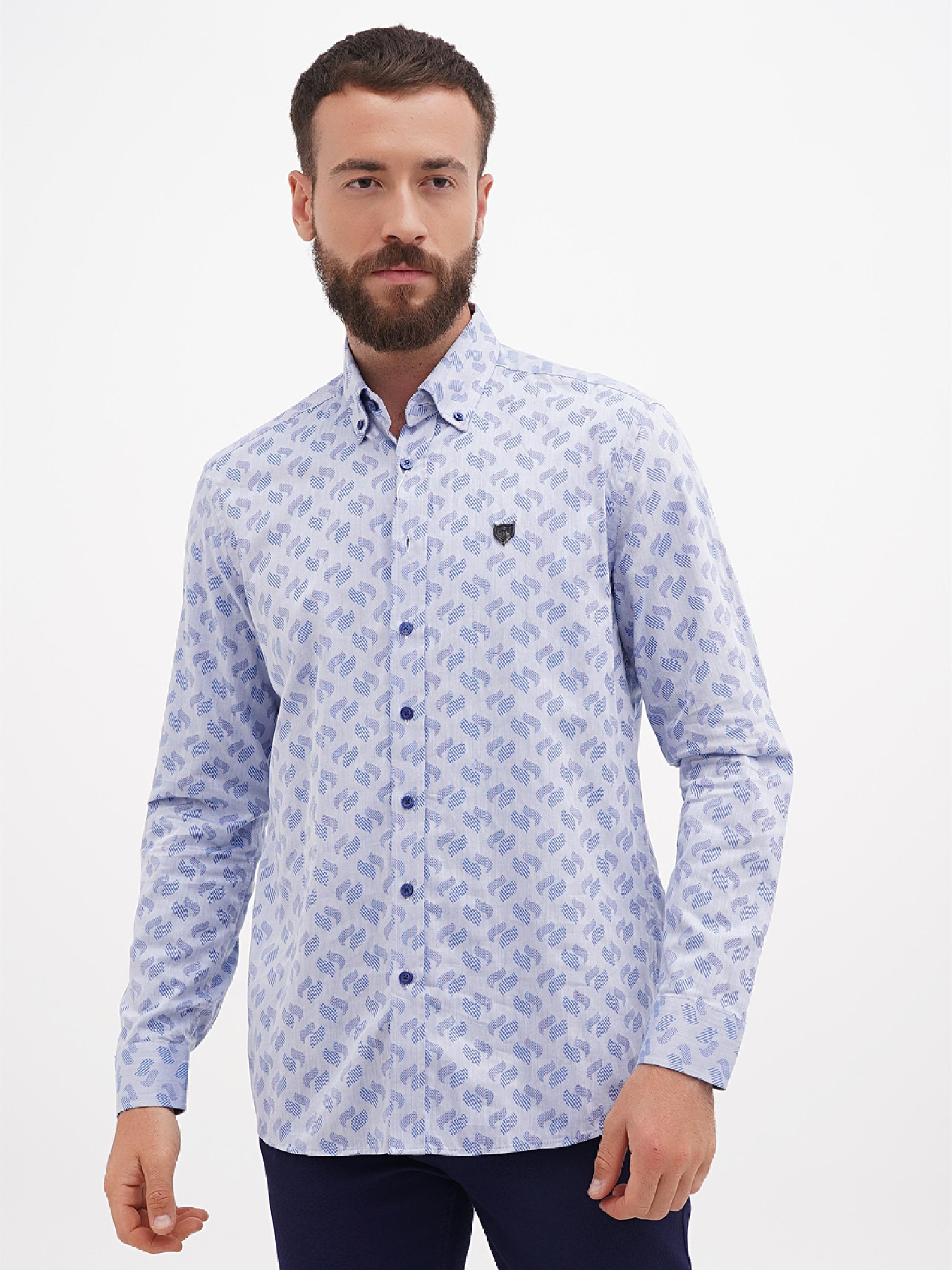 Рубашка повседневная US Polo модель G081SZ004.000.1459931.VR212 Фото