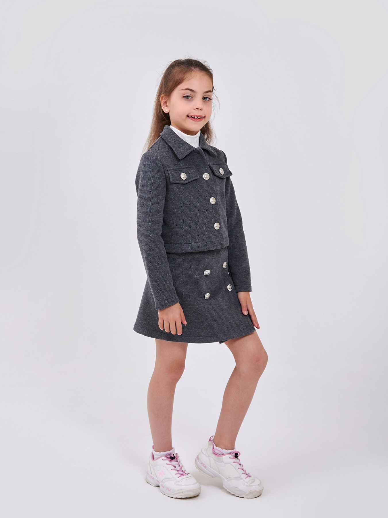 Повседневный костюм SMIL модель smil_117469-temno-seryj-melanz Фото