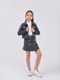 Повсякденний костюм SMIL модель smil_117469-temno-seryj-melanz Фото