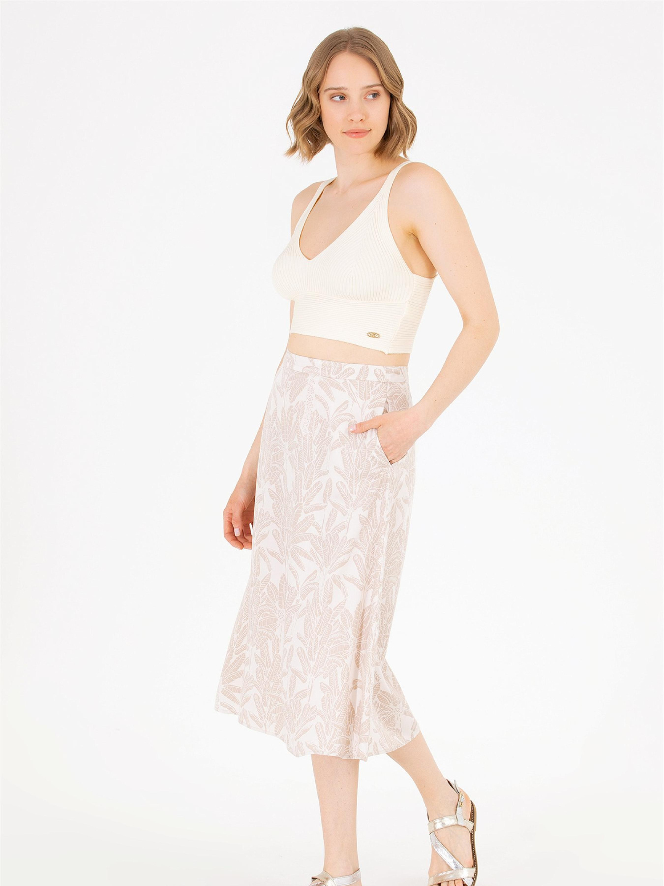 Юбка миди US Polo модель G082SZ098.000.1572728.VR071 Фото