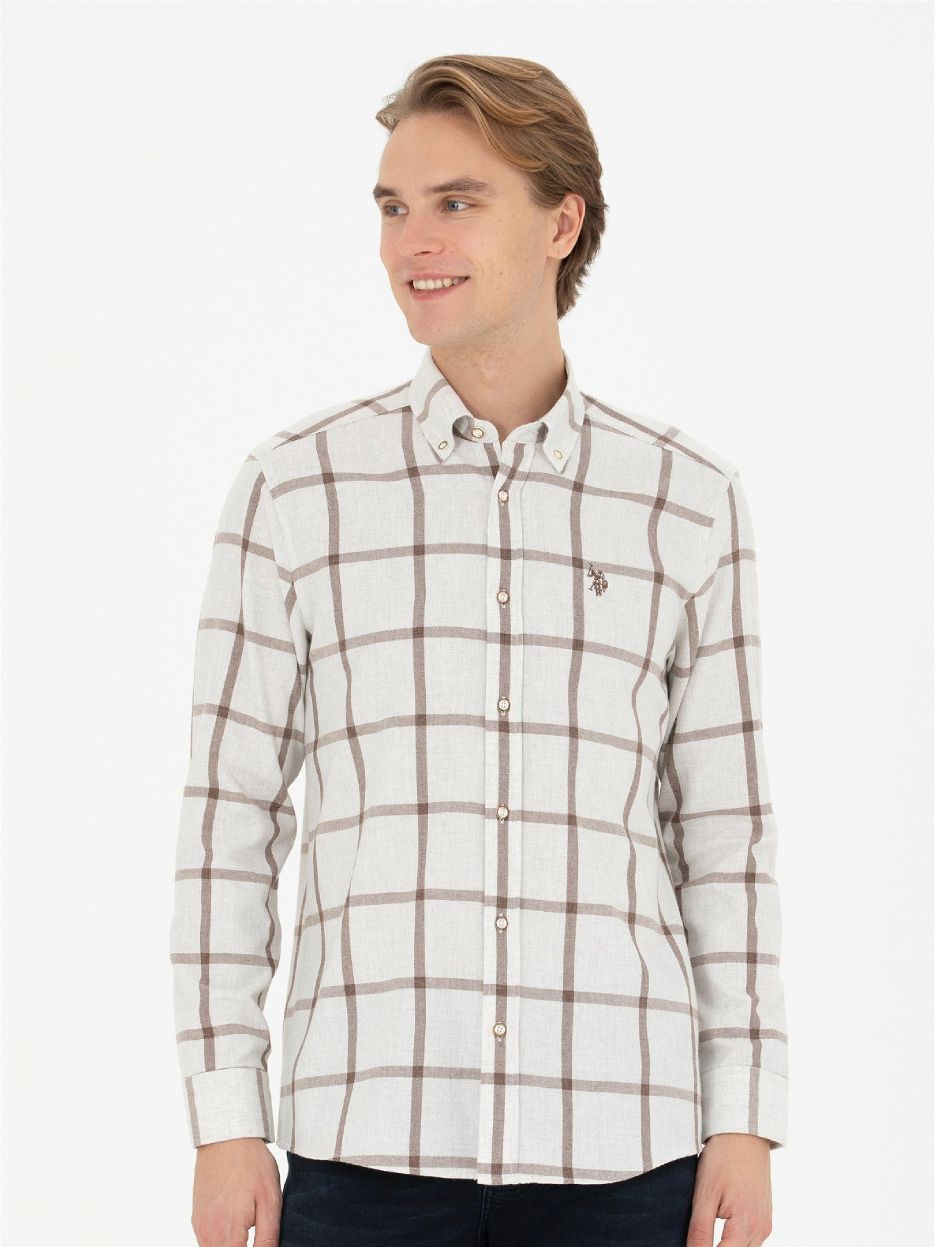 Рубашка повседневная US Polo модель G081SZ004.000.1787545.VR049 Фото