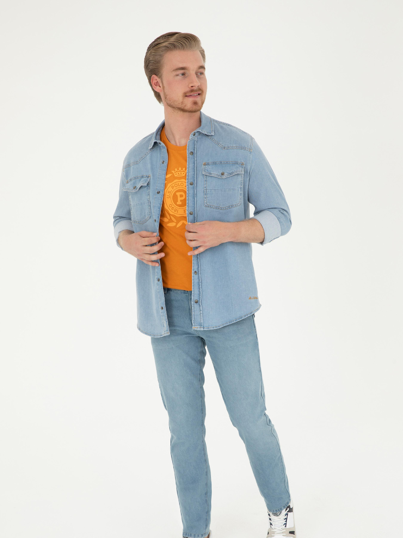 Рубашка повседневная US Polo модель G081SZ077.000.1836891.DN0021 Рубашка повседневная US Polo модель G081SZ077.000.1836891.DN0021 Фото