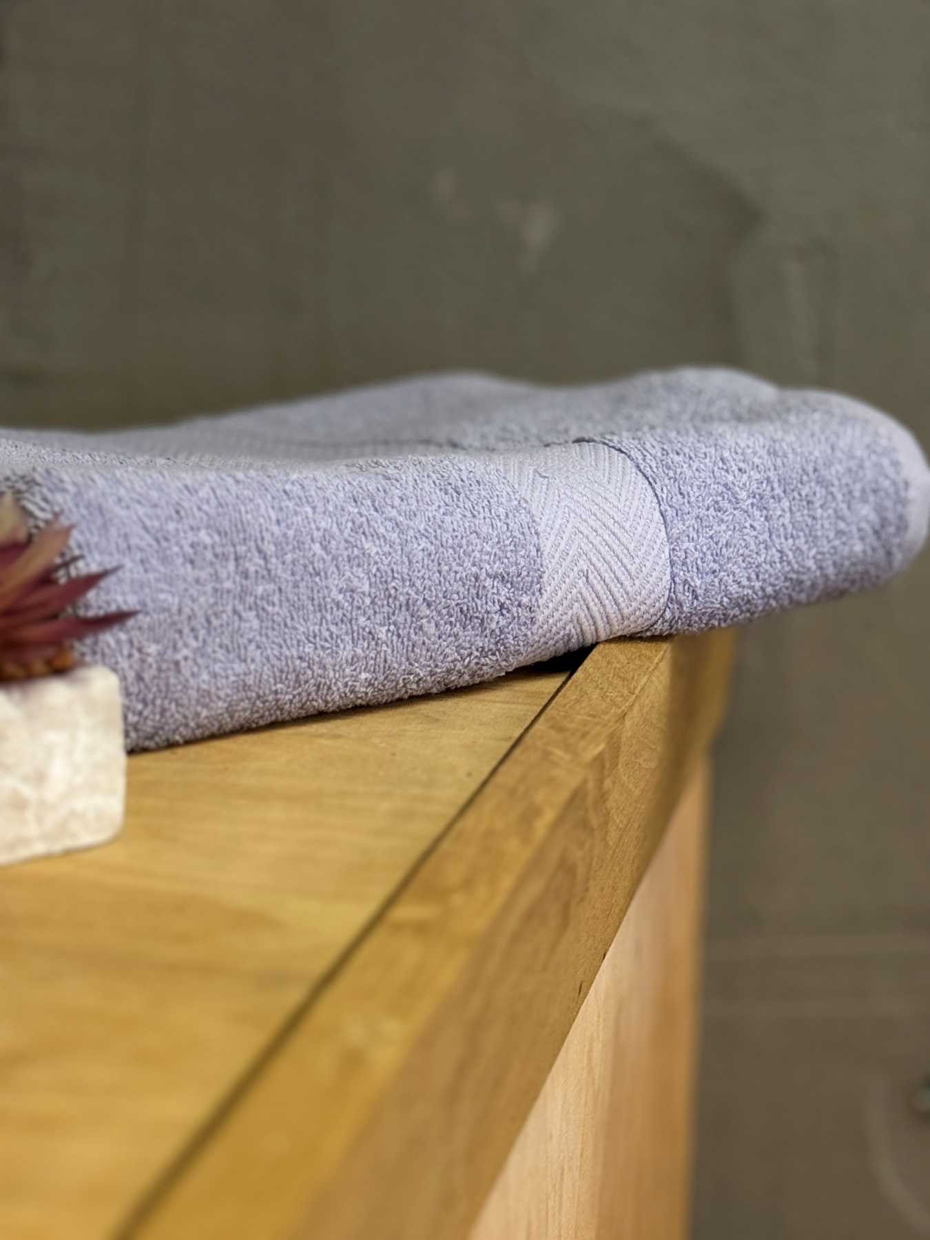 Рушник махровий з бортом бузкового кольору Light Blue Ecotton модель 25244 Фото