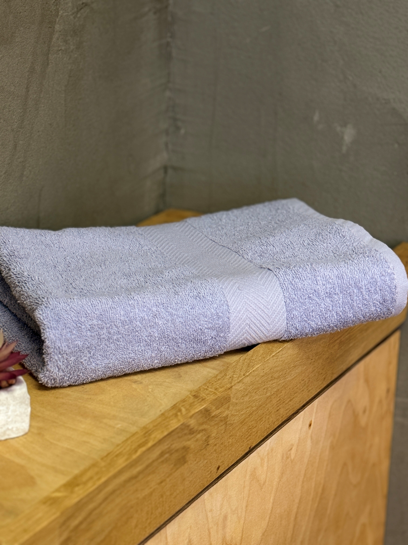 Рушник махровий з бортом бузкового кольору Light Blue Ecotton модель 25244 Фото