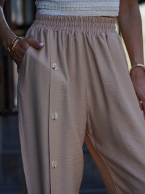 Повседневные штаны ISSA Plus модель 15258_бежевый Повседневные штаны ISSA Plus модель 15258_бежевый Фото