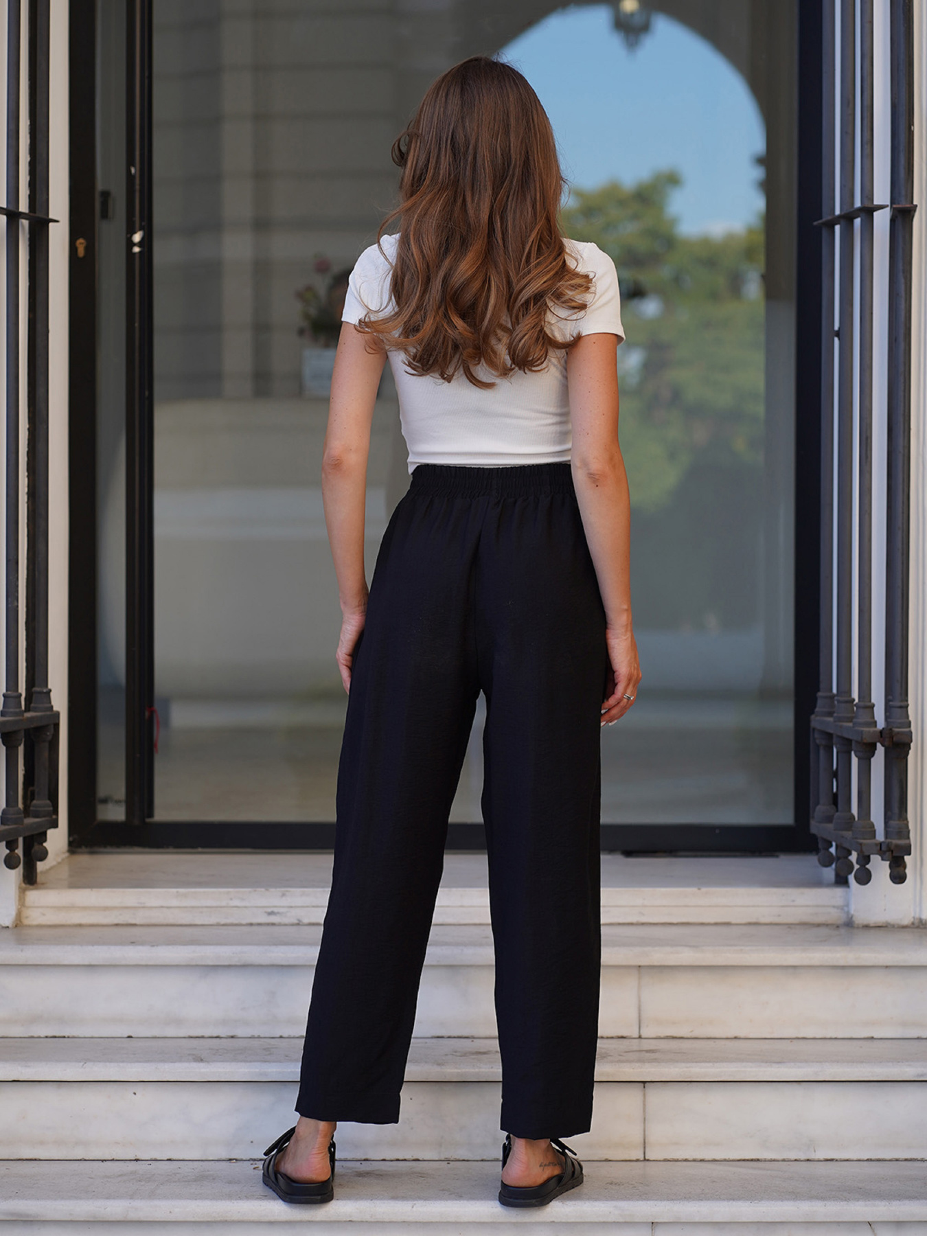 Брюки повседневные ISSA Plus модель 15258_черный Фото