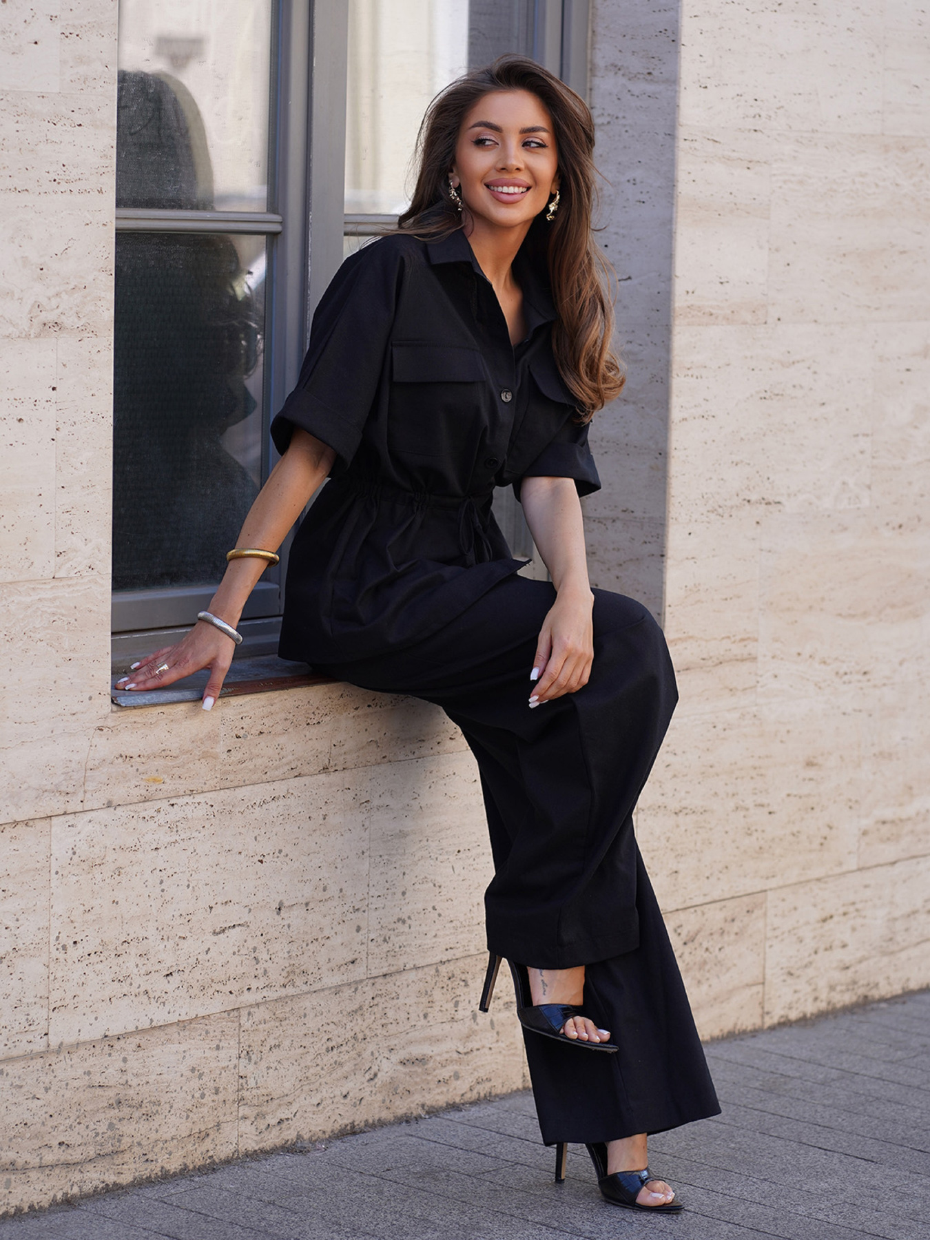 Костюм ISSA Plus модель 15261_черный Фото