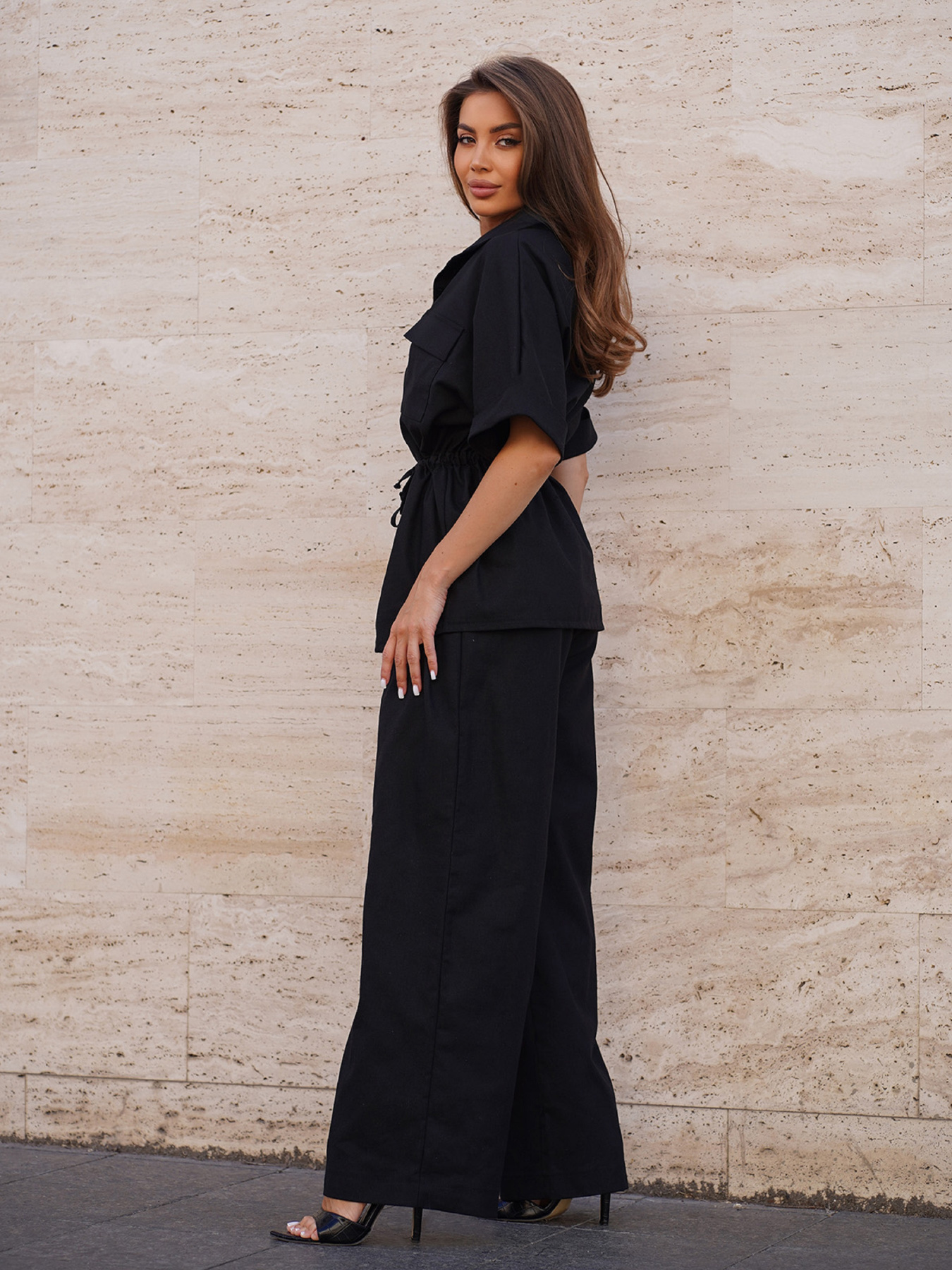 Повсякденний костюм ISSA Plus модель 15261_черный Фото