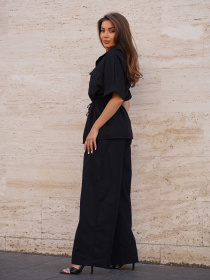 Повсякденний костюм ISSA Plus модель 15261_черный Фото