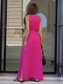 Сарафан ISSA Plus модель 15264_малиновый Фото