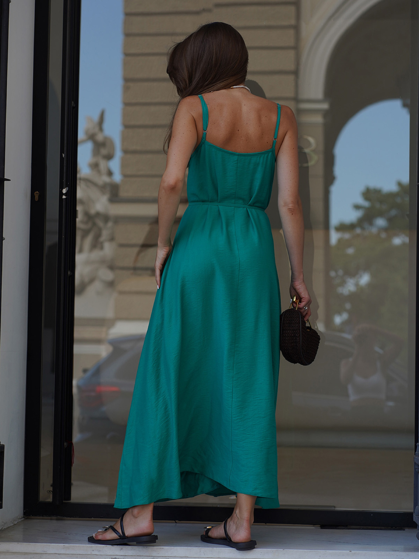 Сарафан ISSA Plus модель SA-647_зеленый Фото