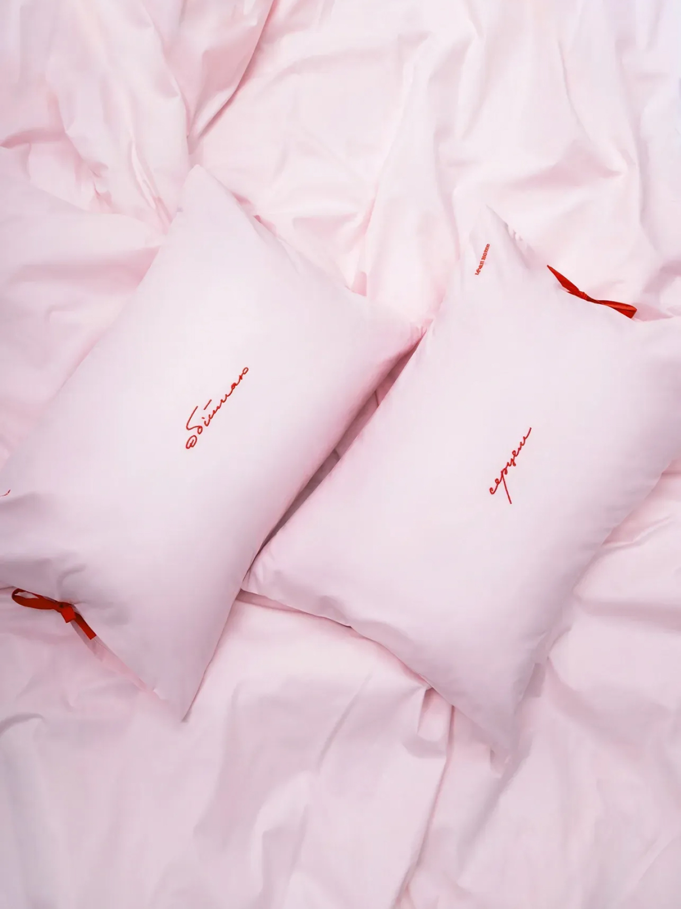 Набор из 2-х наволочек с вышивкой LEVAN HOME модель 837677124 Фото