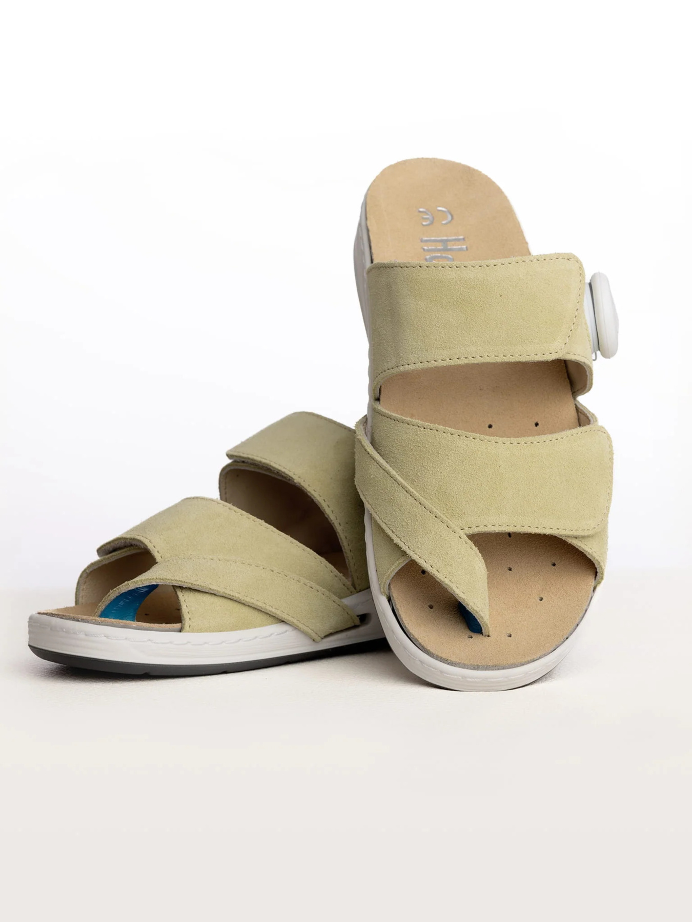 Шлепанцы Hallufix модель 40403_olive Фото