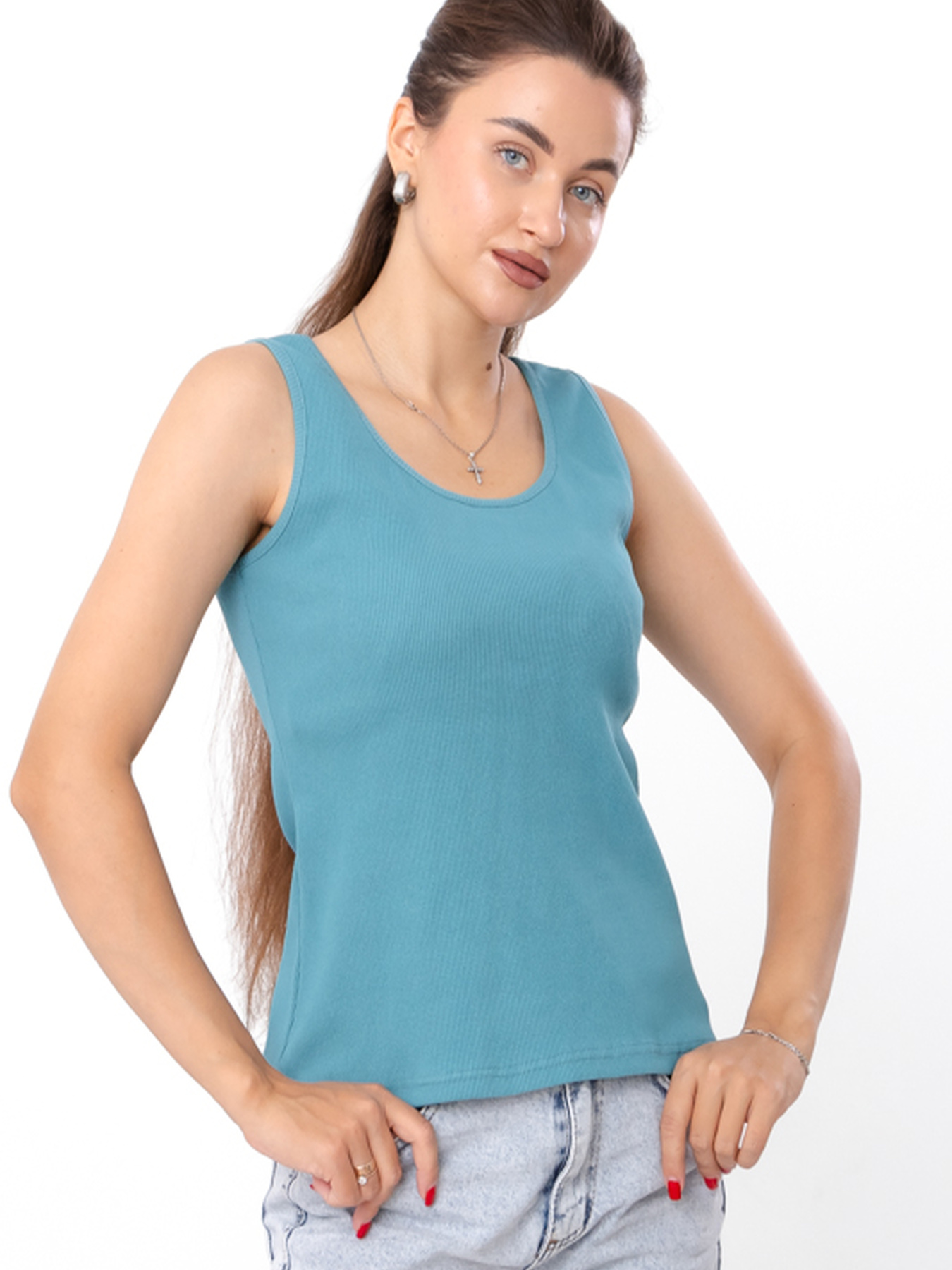 Спортивна майка Носи своє модель 8187-019-lazurno-srij Фото