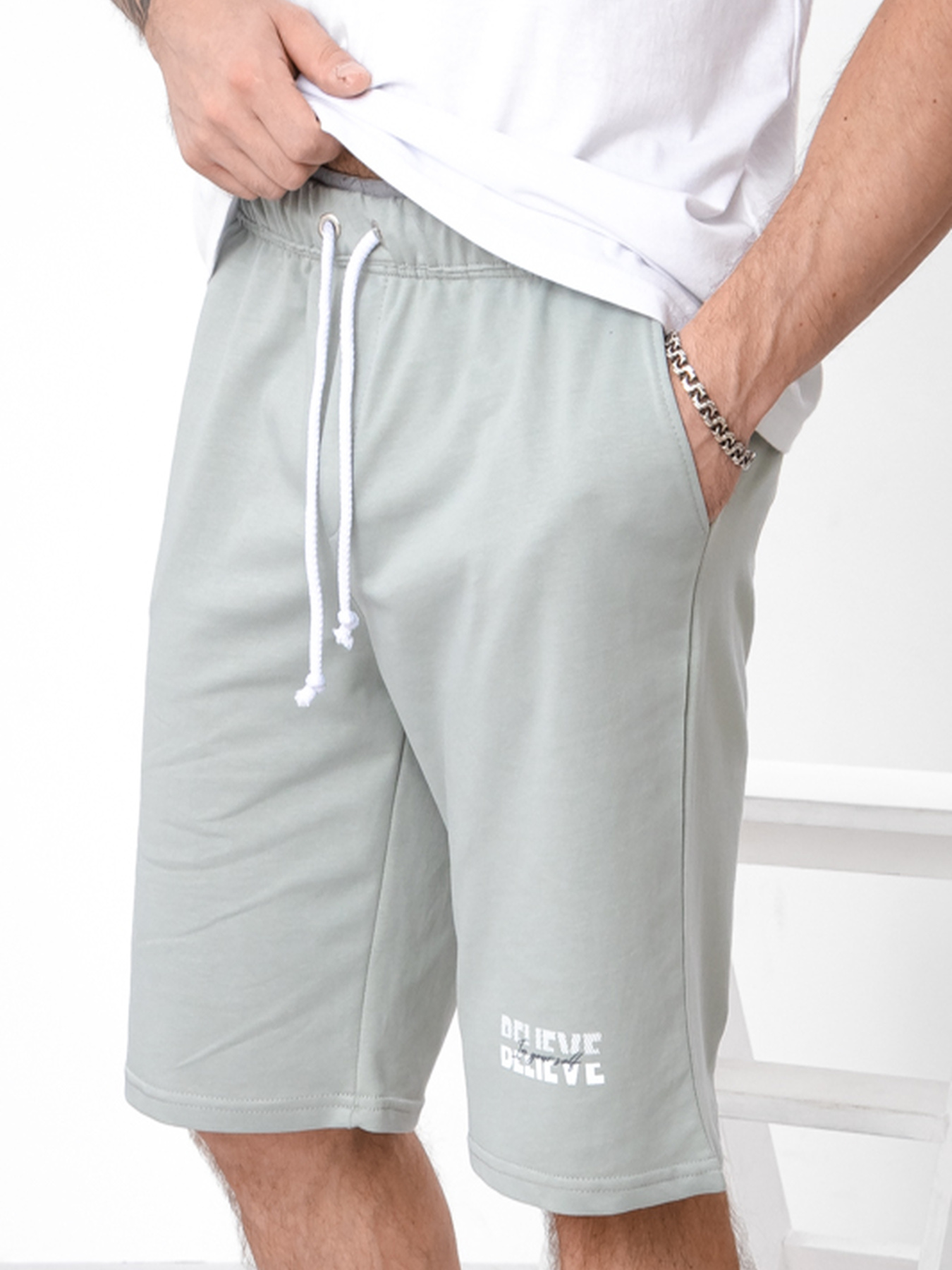 Шорты Носи своє модель 8123-057-33-srij-nefrit-believe Фото