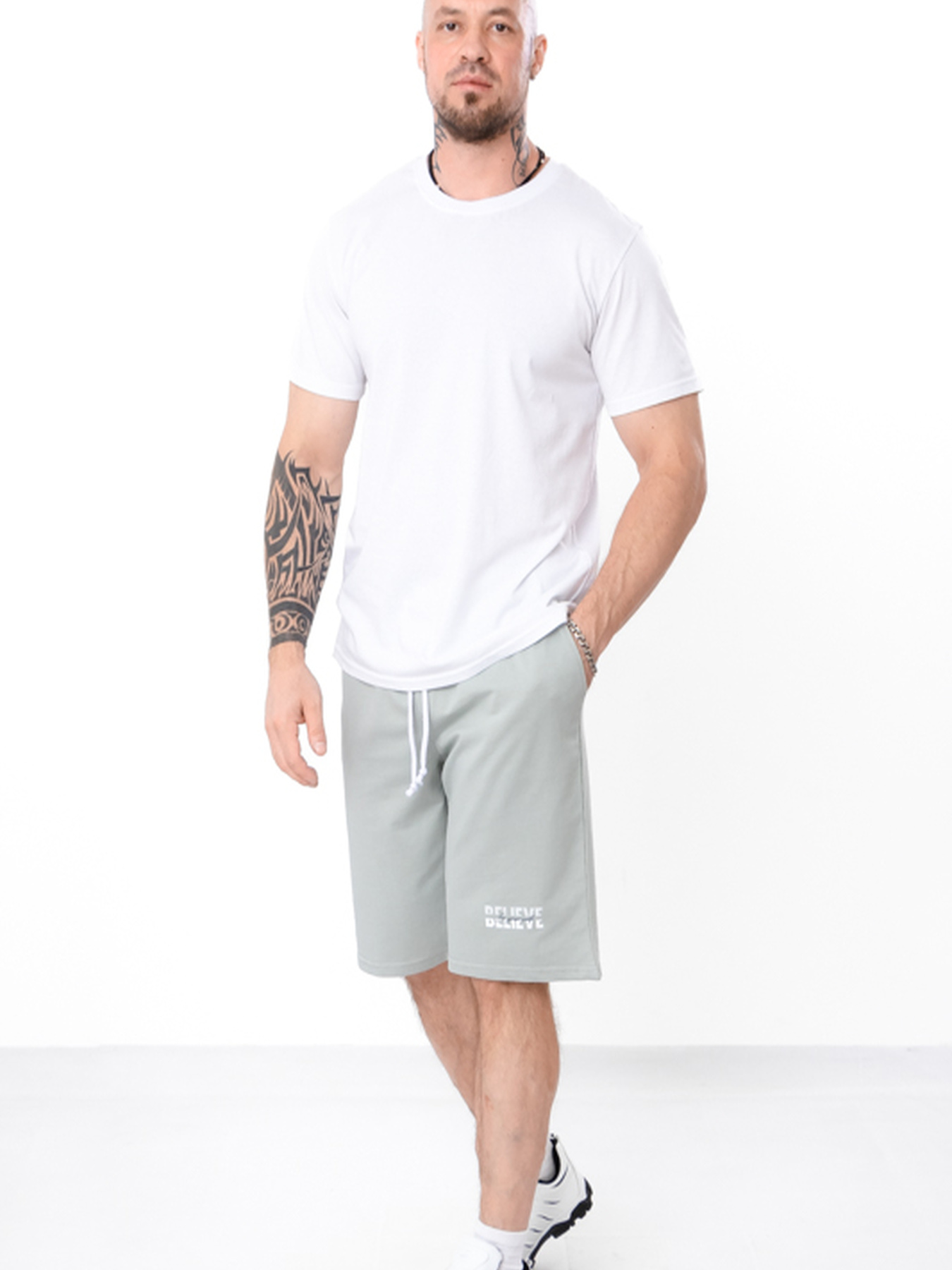 Повсякденні шорти Носи своє модель 8123-057-33-srij-nefrit-believe Фото