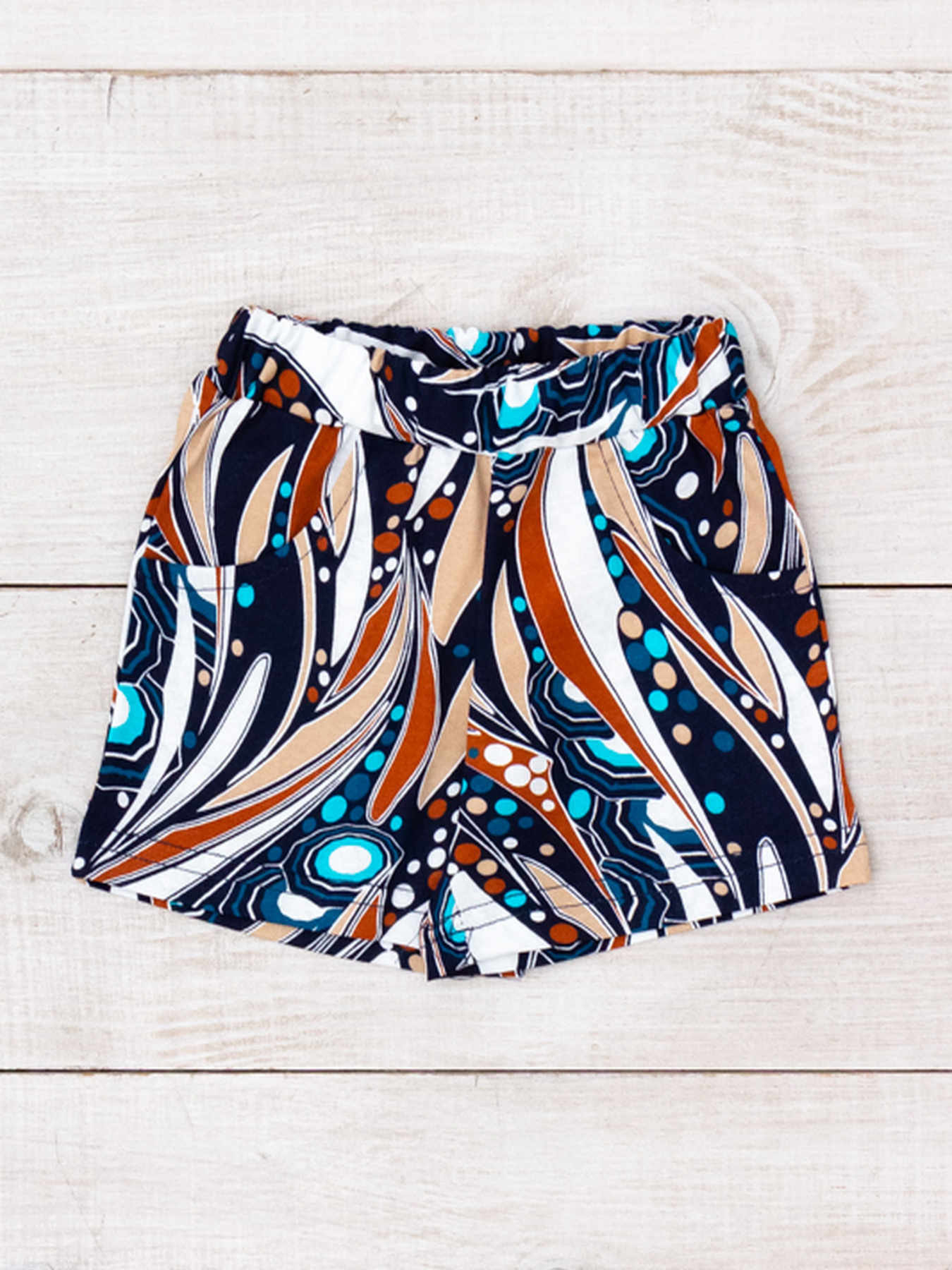 Шорты Носи своє модель 6262-002-abstrakcq-na-chornilxno-sinxomu Фото