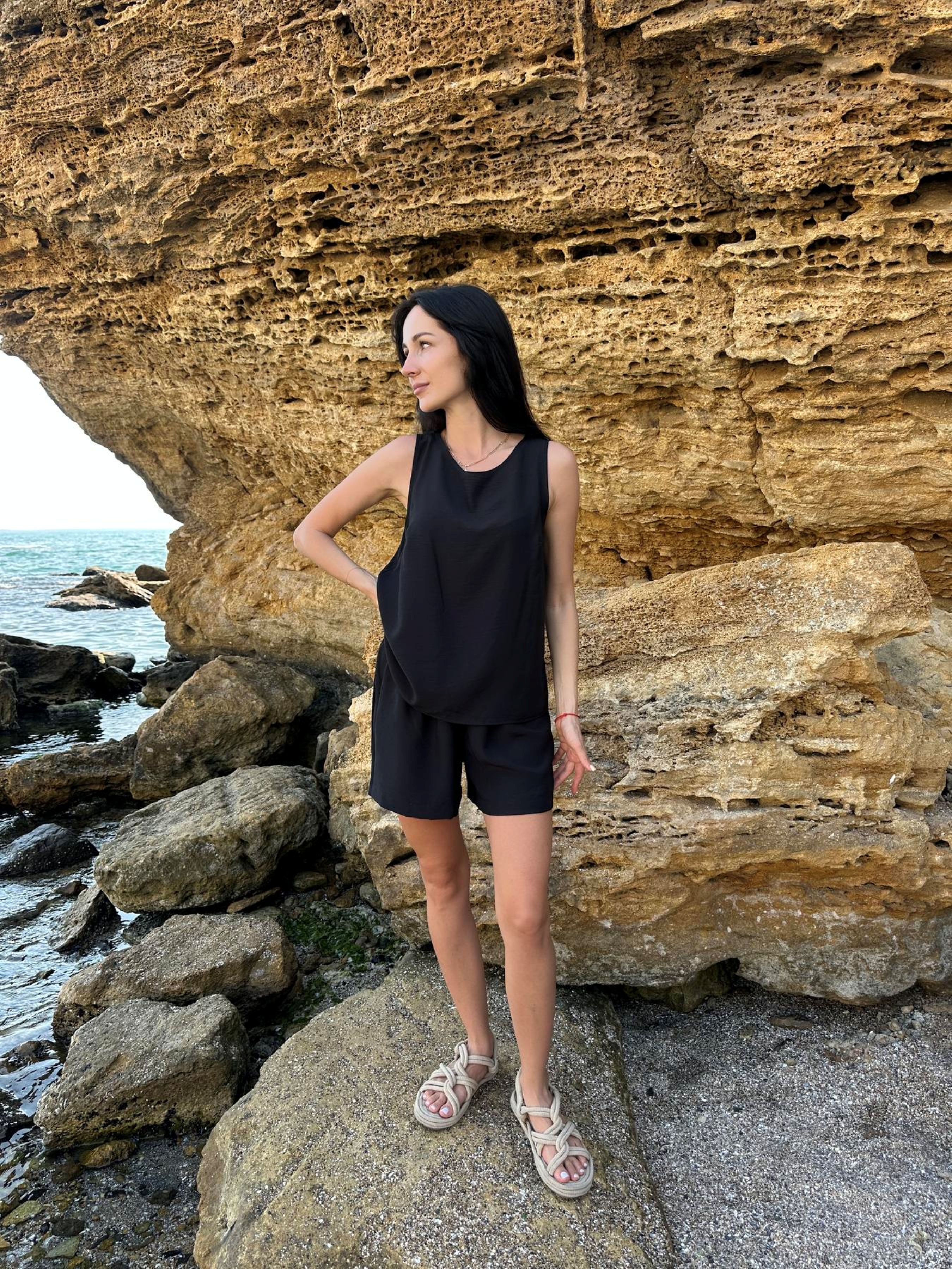 Жіночий Повсякденний костюм Cosy  (mp695404) колір чорний, матеріал віскоза/поліестер