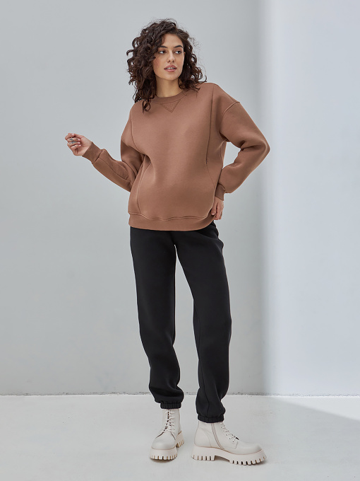 Джоггеры Yula mama UnoWarm модель UnowarmTR-42.121BlackYLMMBRK Фото