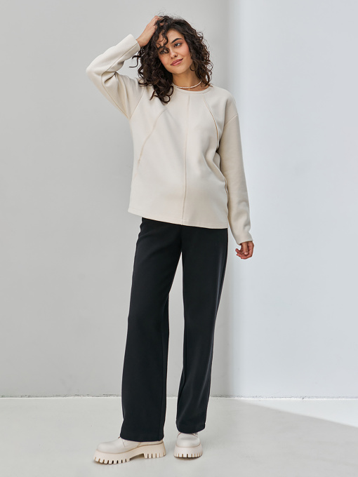 Брюки палаццо Yula mama Heidi модель HeidiTR-34.071BlackYLMMBRK Фото