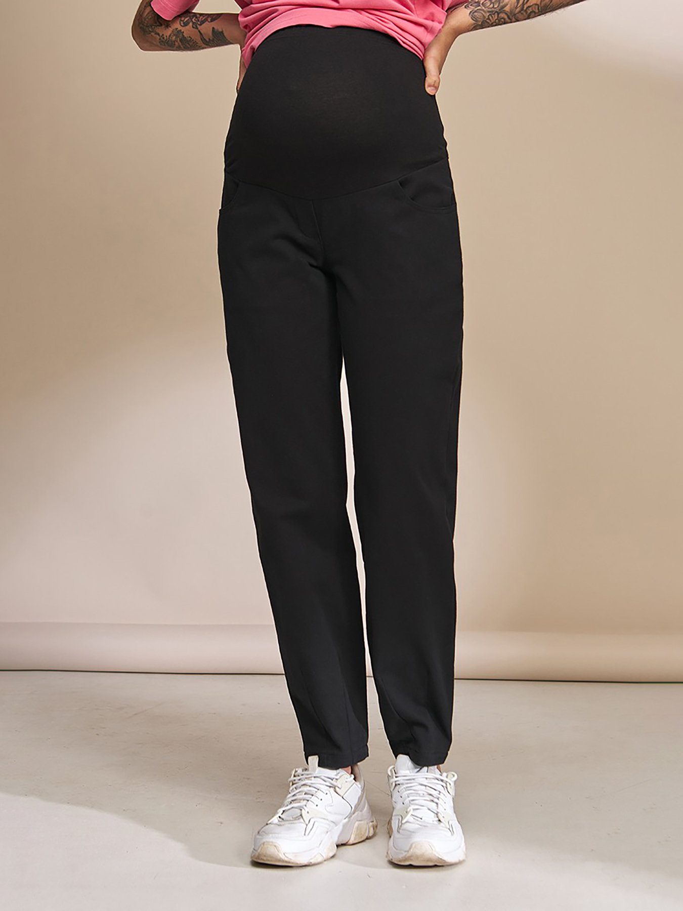 Штани повсякденні Yula mama МОМLone модель MOMLoneTR-33.021BlackYLMMBRK Фото