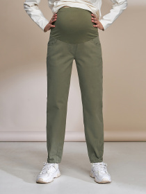 Повседневные штаны Yula mama МОМLone модель MOMLoneTR-33.022OliveYLMMBRK Фото