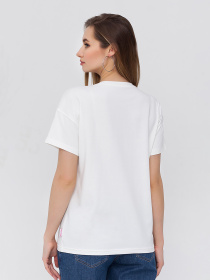 Футболка Yula mama Goldie модель GoldieNR-21.062LacticYLMMTSH Фото