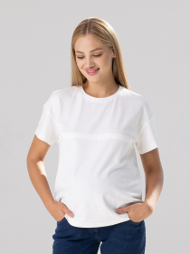 Футболка Yula mama Goldie модель GoldieNR-21.062LacticYLMMTSH Фото