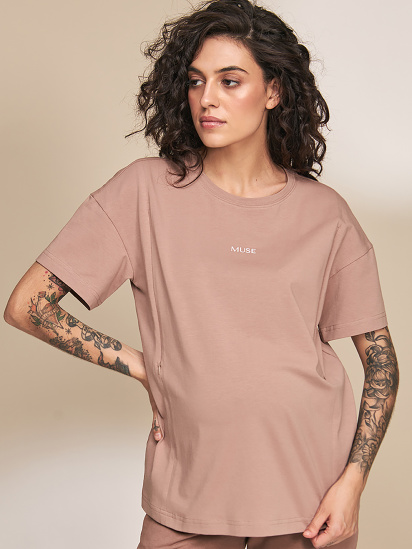 Футболка Yula mama Muse модель MuseNR-33.011CappuccinoYLMMTSH - фото