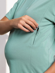 Футболка Yula mama Muse модель MuseNR-24.041GreenYLMMTSH Футболка Yula mama Muse модель MuseNR-24.041GreenYLMMTSH Фото